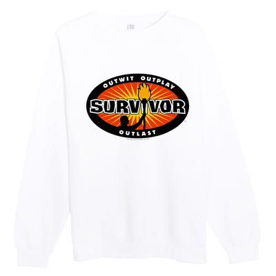 Survivor Gold Burst Premium Crewneck Sweatshirt