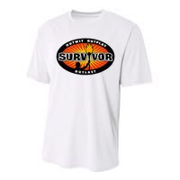 Survivor Gold Burst Performance Sprint T-Shirt