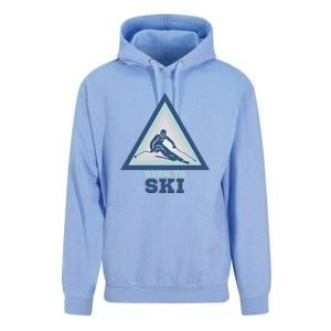 Ski Goggles Born To Ski Gift For Skier Unisex Surf Hoodie