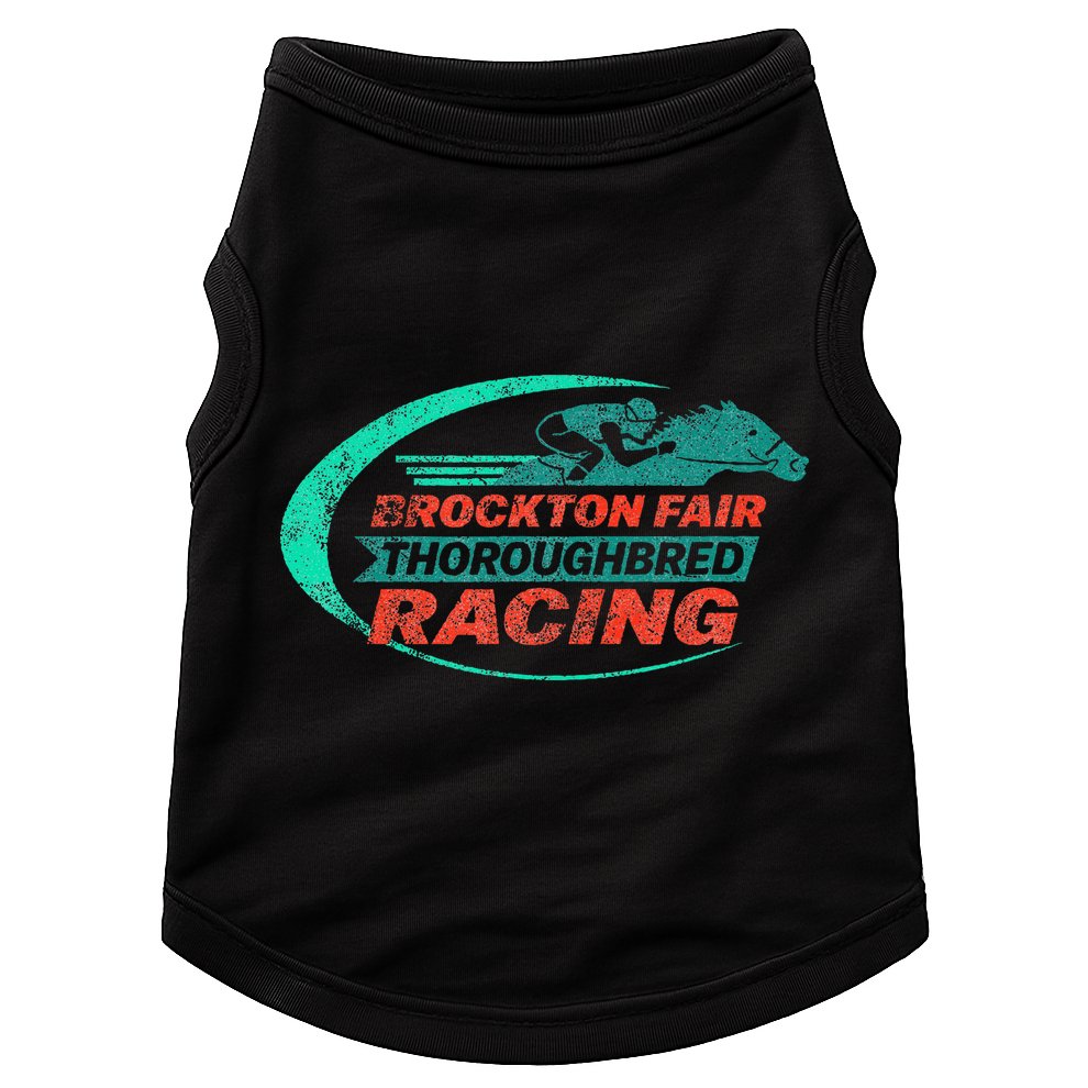 S Graphic Brockton Fair Horse Racing Classic Doggie Tank