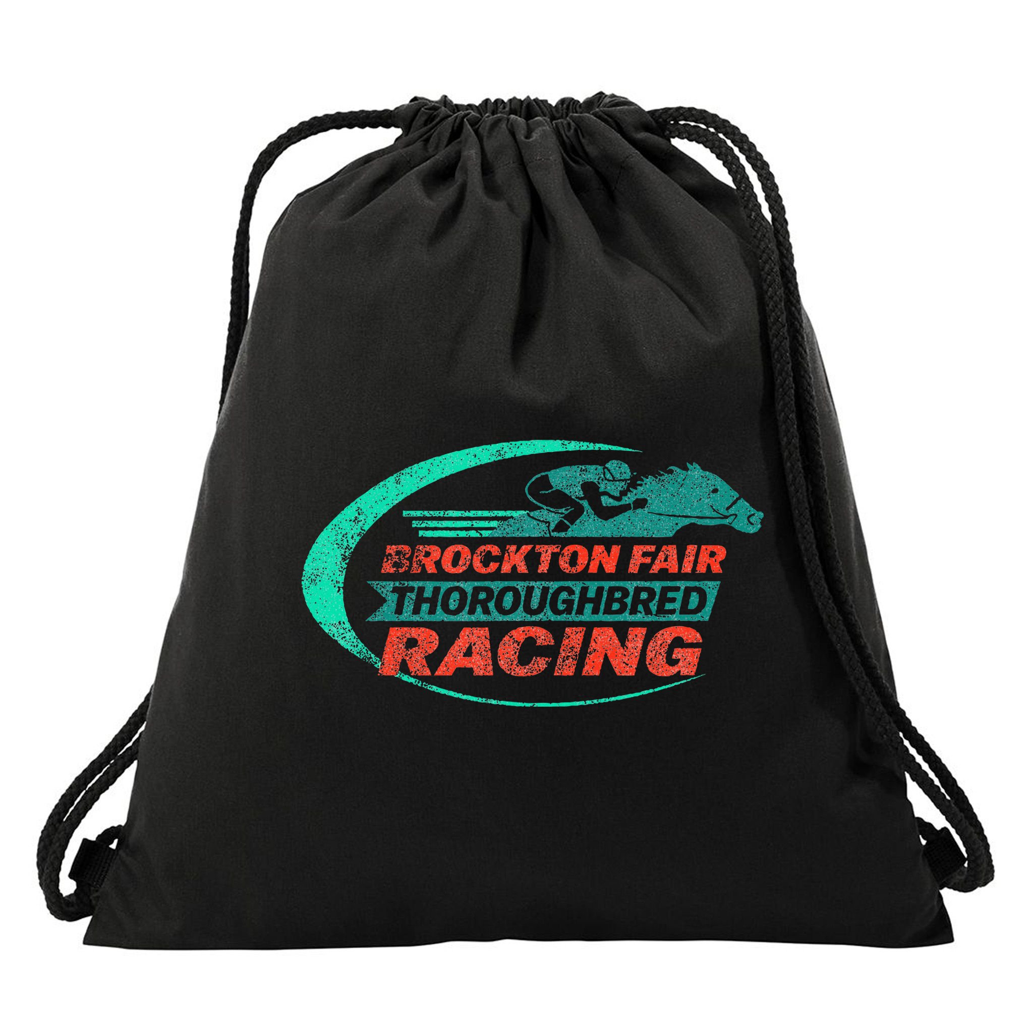 S Graphic Brockton Fair Horse Racing Classic Drawstring Bag