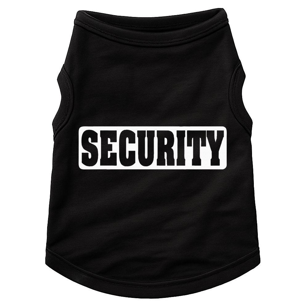 Security Guard Costume Security Officer  Doggie Tank