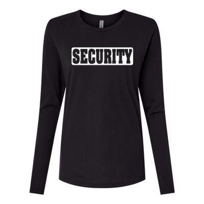 Security Guard Costume Security Officer  Womens Cotton Relaxed Long Sleeve T-Shirt