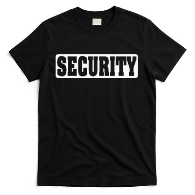 Security Guard Costume Security Officer  T-Shirt