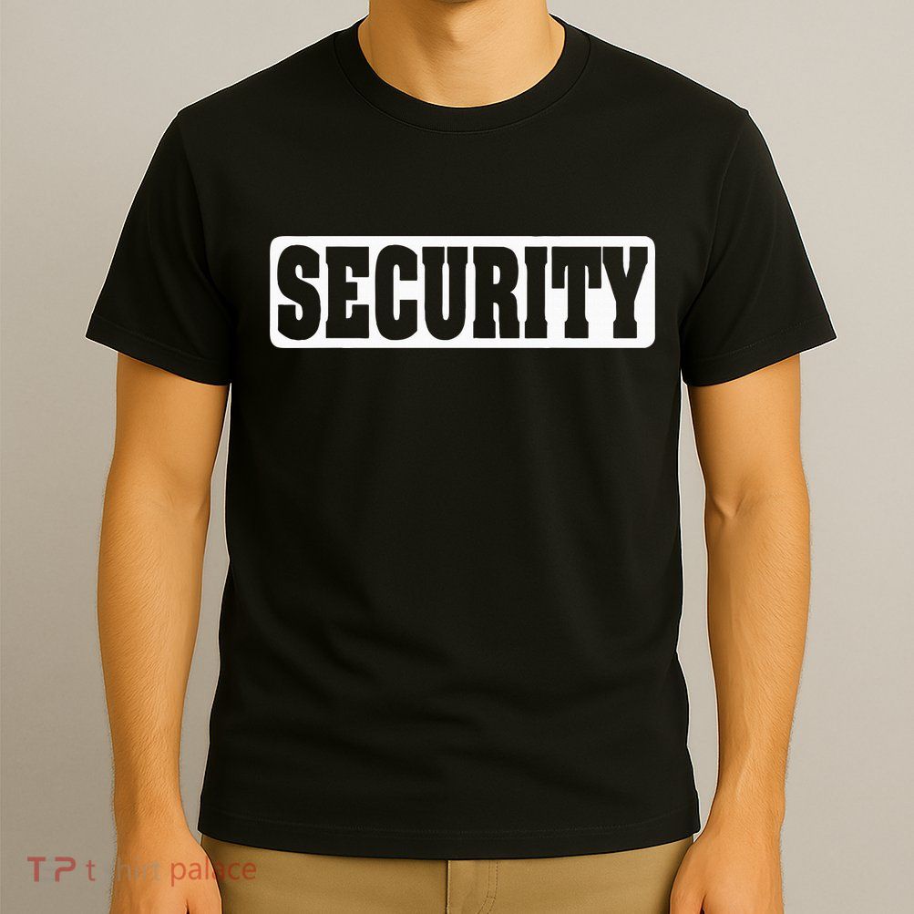 Security Guard Costume Security Officer  T-Shirt