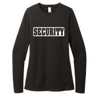 Security Guard Costume Security Officer  Womens CVC Long Sleeve Shirt