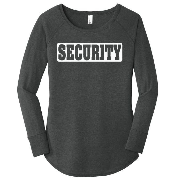 Security Guard Costume Security Officer  Women's Perfect Tri Tunic Long Sleeve Shirt