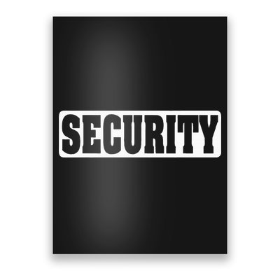 Security Guard Costume Security Officer  Poster