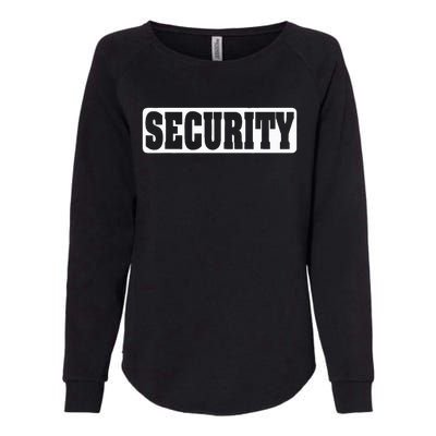 Security Guard Costume Security Officer  Womens California Wash Sweatshirt