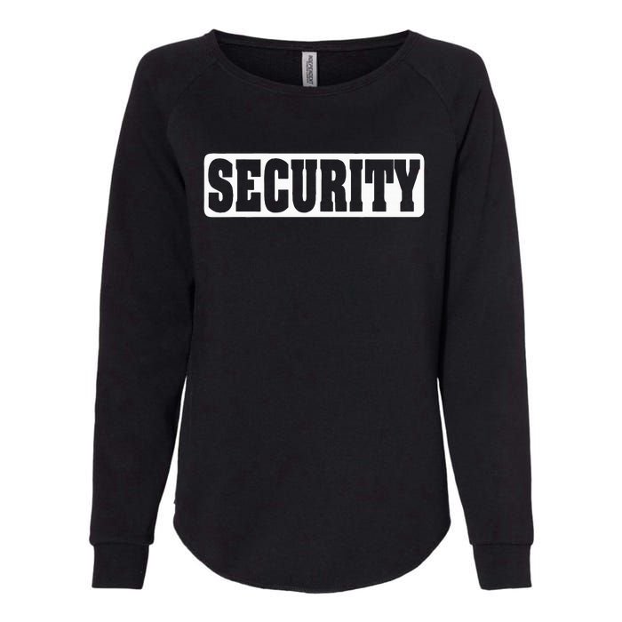 Security Guard Costume Security Officer  Womens California Wash Sweatshirt