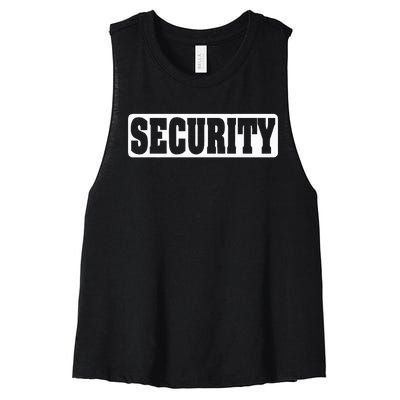 Security Guard Costume Security Officer  Women's Racerback Cropped Tank