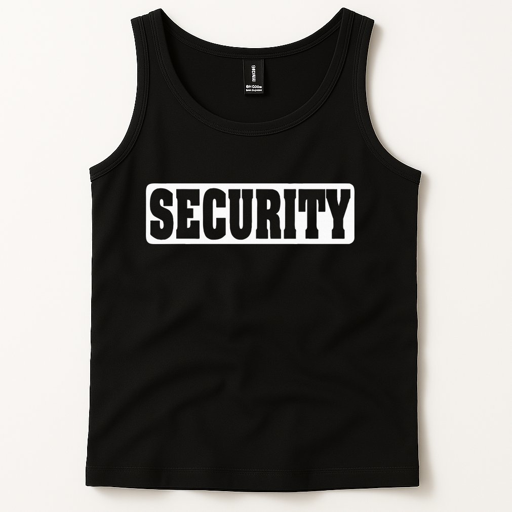 Security Guard Costume Security Officer  Tank Top