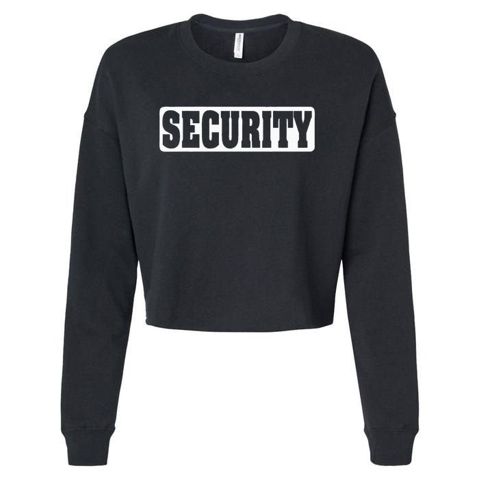 Security Guard Costume Security Officer  Cropped Pullover Crew