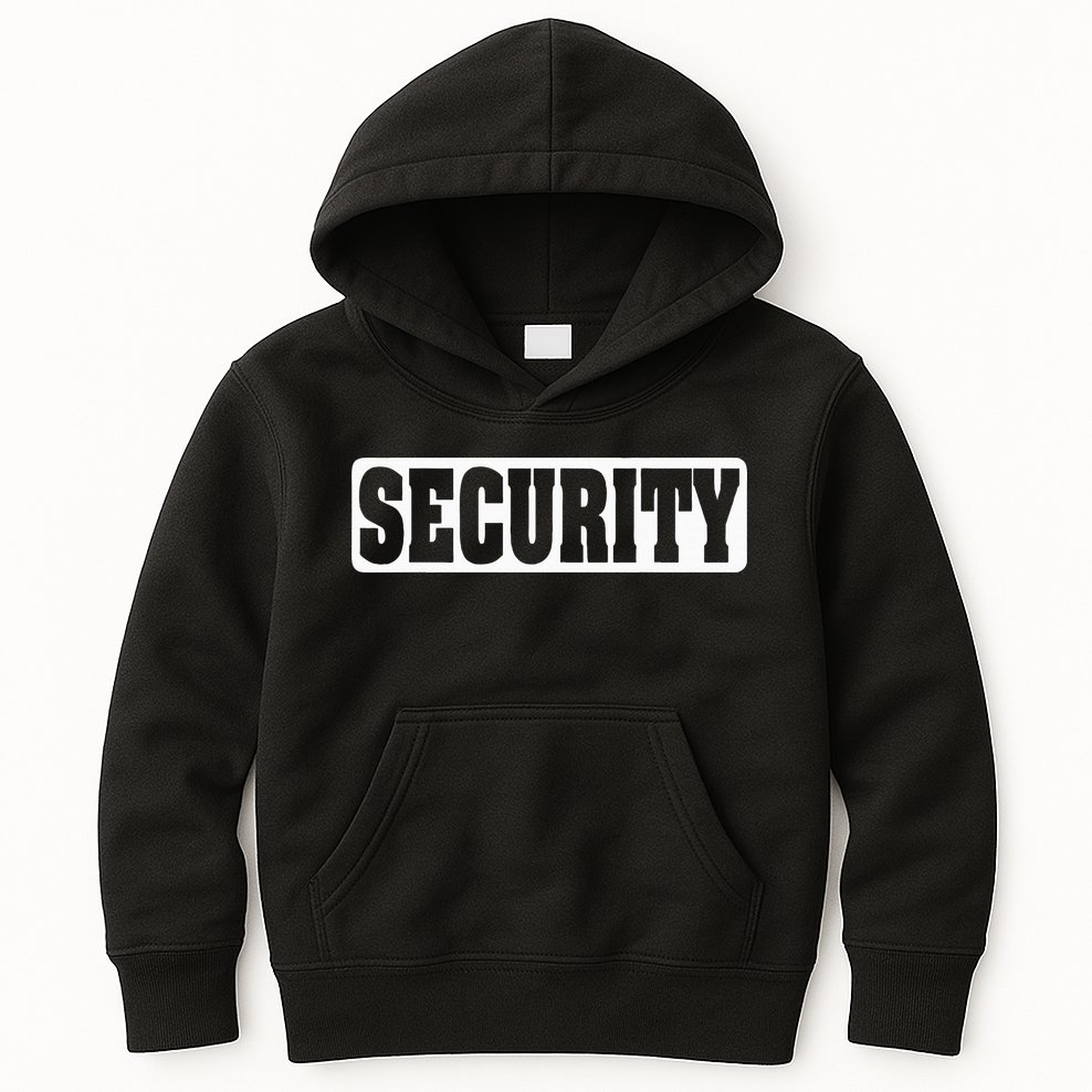 Security Guard Costume Security Officer  Kids Hoodie