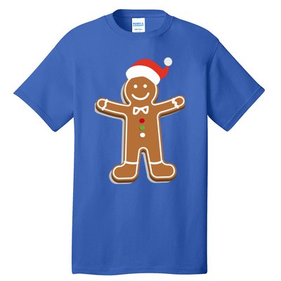 Santa Gingerbread Cookie Cute Funny Gift Tall T-Shirt