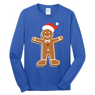 Santa Gingerbread Cookie Cute Funny Gift Tall Long Sleeve T-Shirt