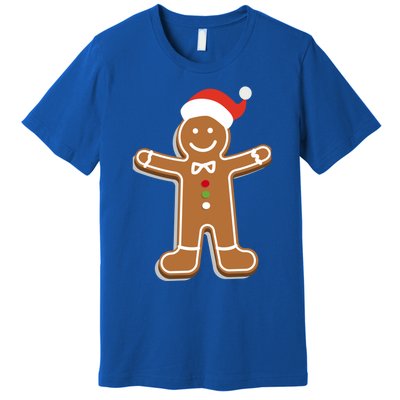 Santa Gingerbread Cookie Cute Funny Gift Premium T-Shirt