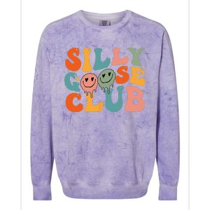 Silly Goose Club Silly Goose Meme Smile Face Trendy Costume Colorblast Crewneck Sweatshirt