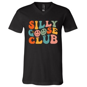 Silly Goose Club Silly Goose Meme Smile Face Trendy Costume V-Neck T-Shirt