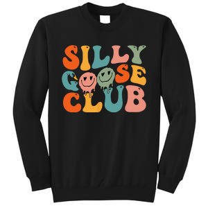 Silly Goose Club Silly Goose Meme Smile Face Trendy Costume Tall Sweatshirt