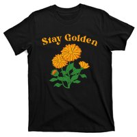 Stay Golden Cute Marigold Flowers T-Shirt