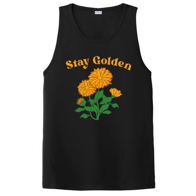 Stay Golden Cute Marigold Flowers PosiCharge Competitor Tank