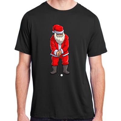 Santa Golf Club And Ball Sport Christmas Boy Golfer Golfing Adult ChromaSoft Performance T-Shirt