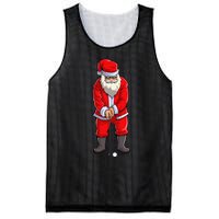 Santa Golf Club And Ball Sport Christmas Boy Golfer Golfing Mesh Reversible Basketball Jersey Tank