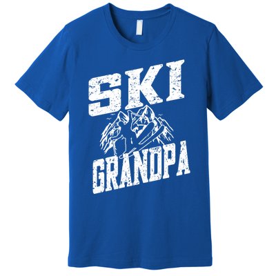 Ski Grandpa Cute Gift Ski Driver Funny Ski Skiing Funny Gift Premium T-Shirt