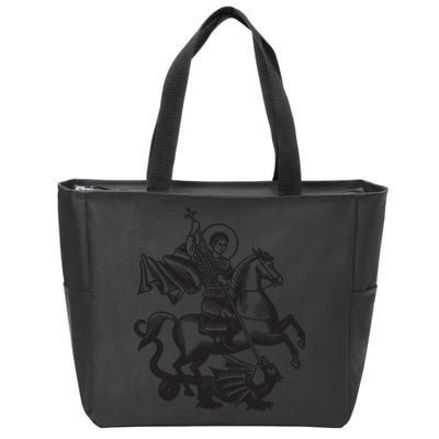 Saint George Christian Sveti Djordje Martyr Soldier Crusader Zip Tote Bag
