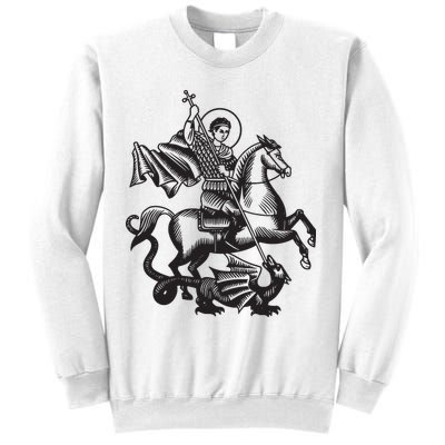 Saint George Christian Sveti Djordje Martyr Soldier Crusader Sweatshirt