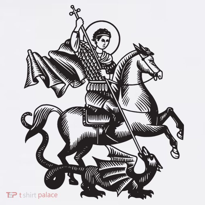 Saint George Christian Sveti Djordje Martyr Soldier Crusader Sustainable Bucket Hat
