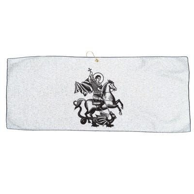 Saint George Christian Sveti Djordje Martyr Soldier Crusader Large Microfiber Waffle Golf Towel