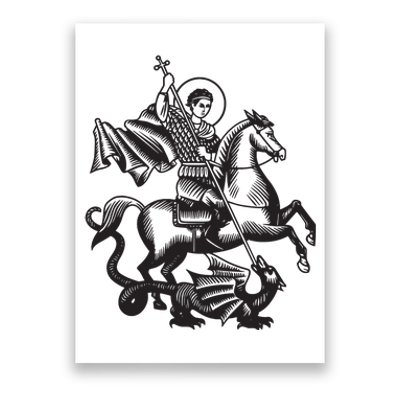 Saint George Christian Sveti Djordje Martyr Soldier Crusader Poster