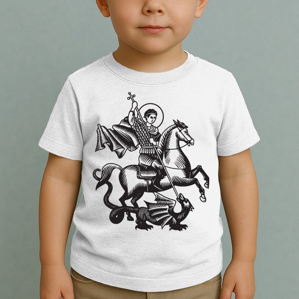 Saint George Christian Sveti Djordje Martyr Soldier Crusader Toddler T-Shirt
