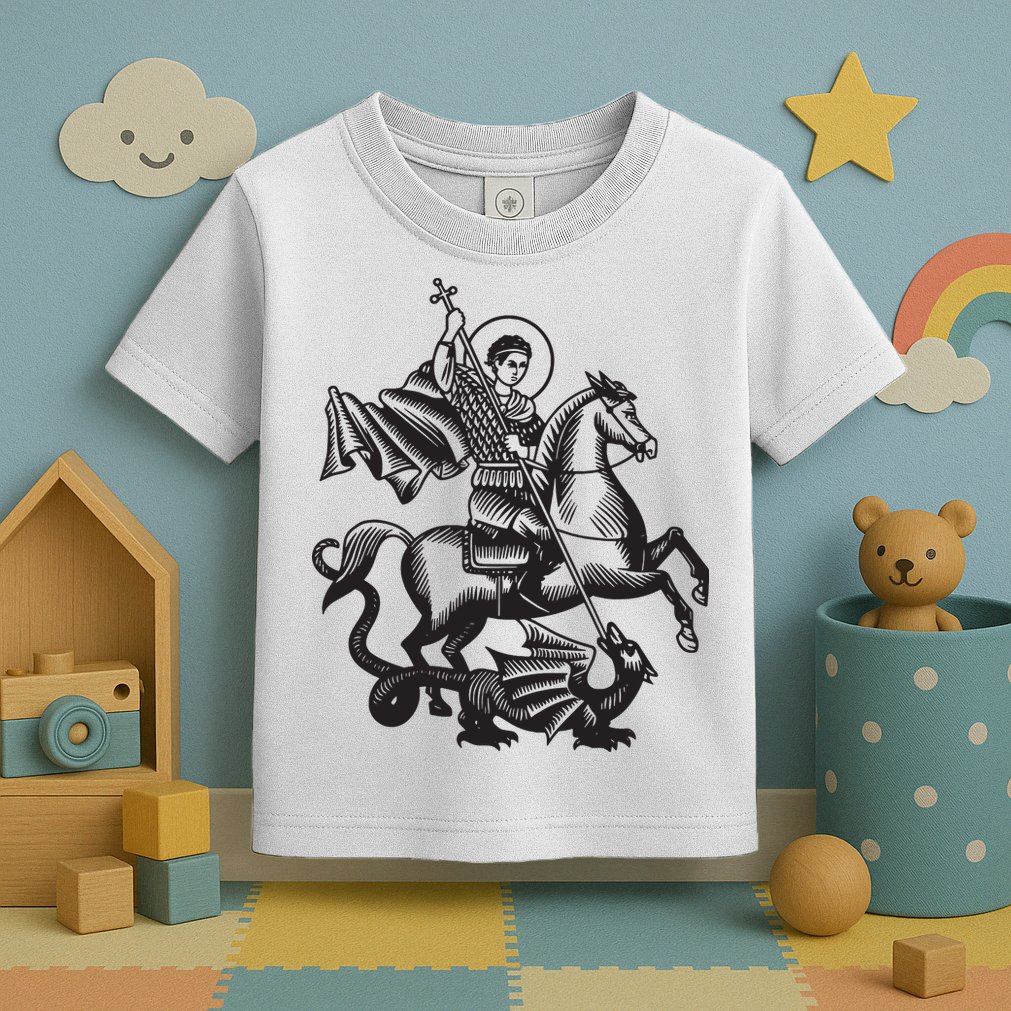Saint George Christian Sveti Djordje Martyr Soldier Crusader Toddler T-Shirt