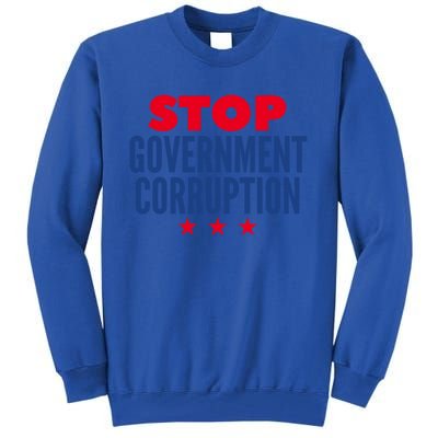 Stop Governt Corruption Gift Tall Sweatshirt