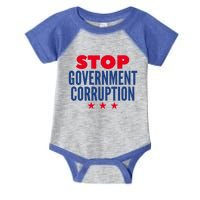 Stop Governt Corruption Gift Infant Baby Jersey Bodysuit