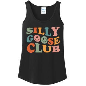 Silly Goose Club Silly Goose Meme Smile Face Trendy Costume Ladies Essential Tank