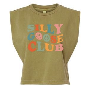 Silly Goose Club Silly Goose Meme Smile Face Trendy Costume Garment-Dyed Women's Muscle Tee