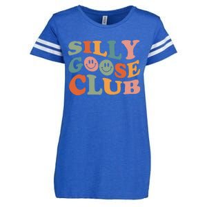 Silly Goose Club Silly Goose Meme Smile Face Trendy Costume Enza Ladies Jersey Football T-Shirt