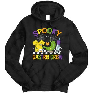 Spooky Gastro Crew Gastro Nurse Halloween Costumes Tie Dye Hoodie