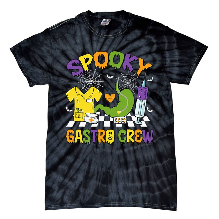 Spooky Gastro Crew Gastro Nurse Halloween Costumes Tie-Dye T-Shirt