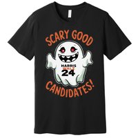 Scary Good Candidates Harris Walz 2024 Halloween Premium T-Shirt