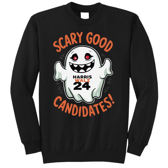 Scary Good Candidates Harris Walz 2024 Halloween Tall Sweatshirt