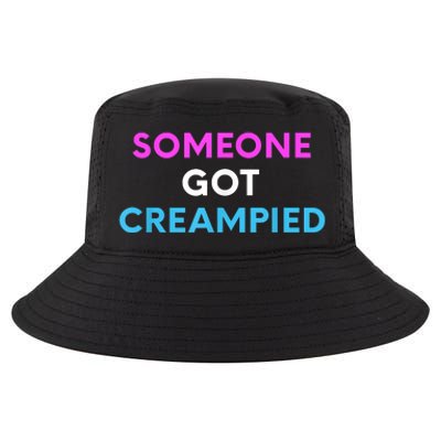 Someone Got Creampied Funny Gender Reveal Party Cool Comfort Performance Bucket Hat