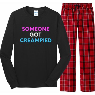 Someone Got Creampied Funny Gender Reveal Party Long Sleeve Pajama Set