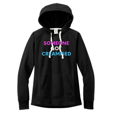 Someone Got Creampied Funny Gender Reveal Party Women's Fleece Hoodie