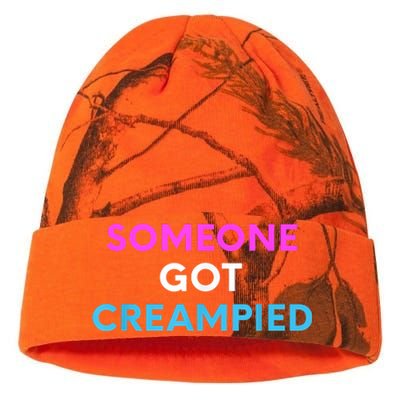 Someone Got Creampied Funny Gender Reveal Party Kati Licensed 12" Camo Beanie