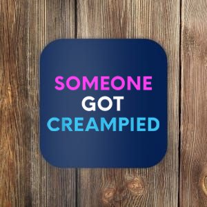 Someone Got Creampied Funny Gender Reveal Party Coaster